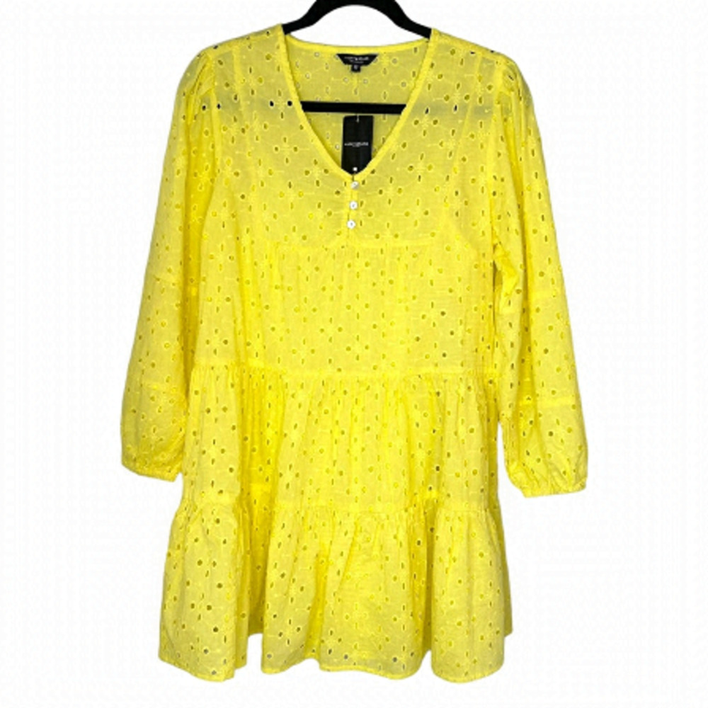 LUCKY Brand Crotchet Lace Tiered Dress